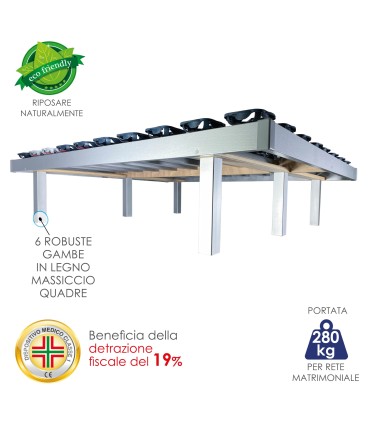 Rete Bed Active 360 Eco Fissa a doghe Matrimoniale