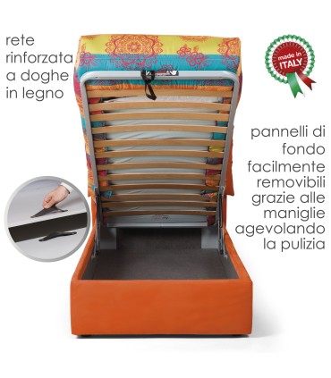 Letto Juanita Lux Singolo Contenitore