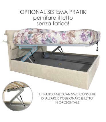 Letto Juanita Lux Matrimoniale Contenitore