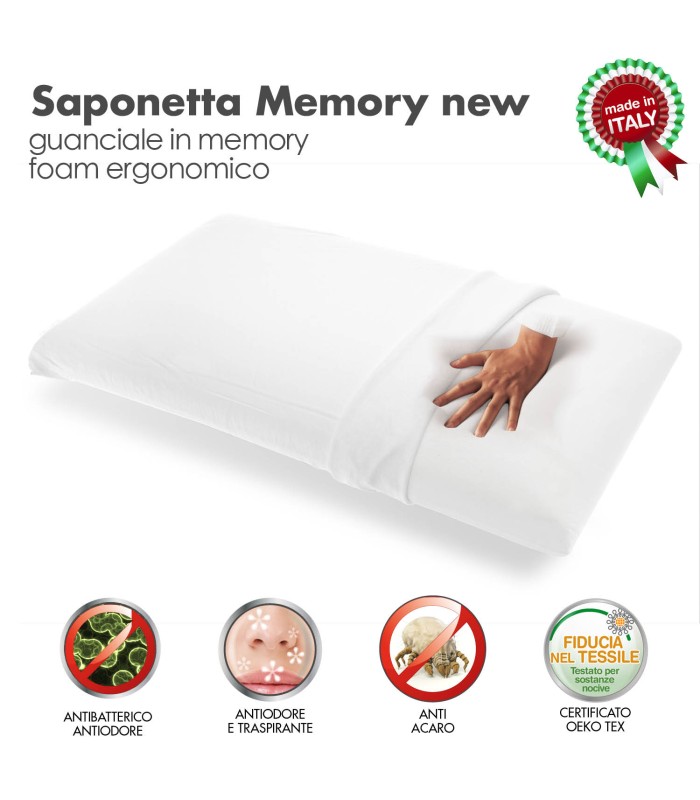 Cuscino Memory Saponetta Singolo XFEED