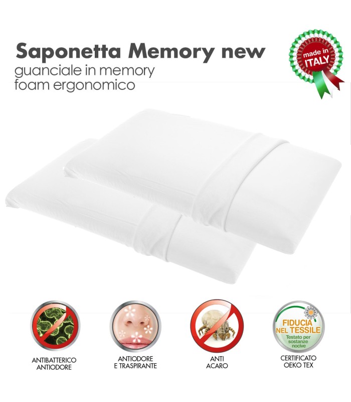 Cuscino Memory Saponetta Singolo XFEED