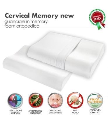 Cuscino Memory Cervical Coppia