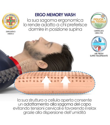 Cuscino Ergo Memory Wash