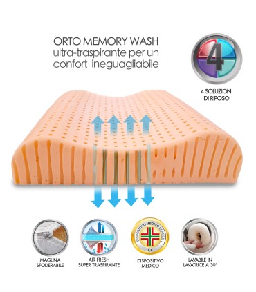 Cuscino Orto Memory Wash