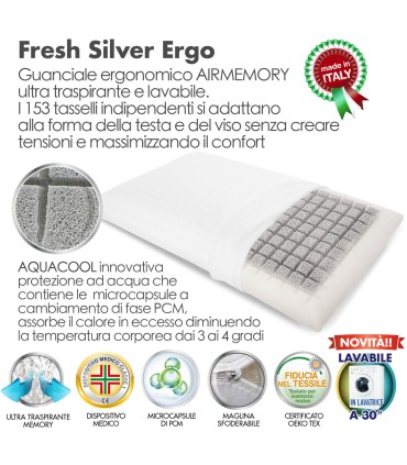 Cuscino Fresh Silver Ergo