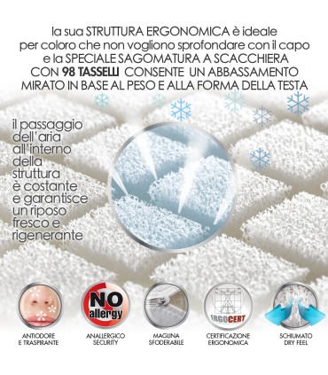 Cuscino Dry Feel New Ergo