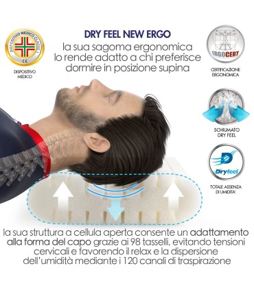 Cuscino Dry Feel New Ergo
