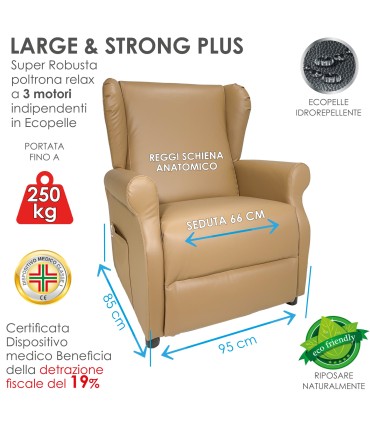 Poltrona Large and Strong Plus 250kg STELLA 09