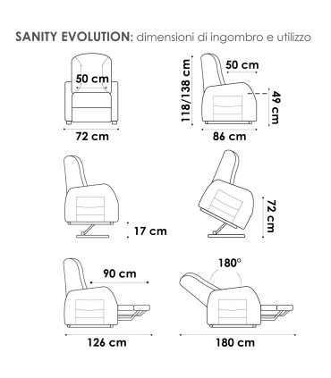 Poltrona Sanity Evolution Dream 44 Rosso