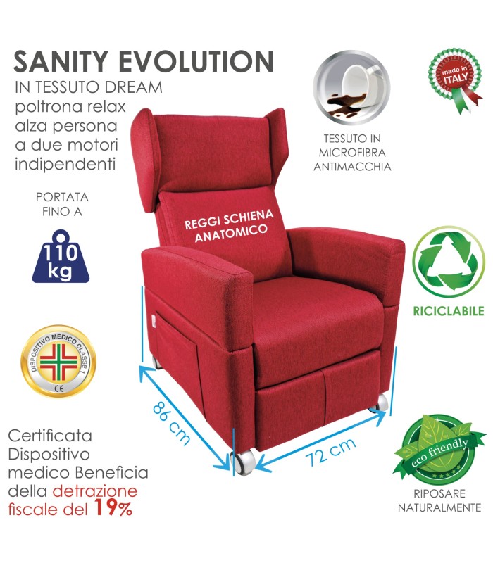 Poltrona Sanity Evolution Stella 25 Petrol XFEED