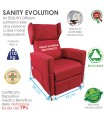 Poltrona Sanity Evolution Dream 44 Rosso