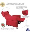 Poltrona Sanity Evolution Dream 44 Rosso