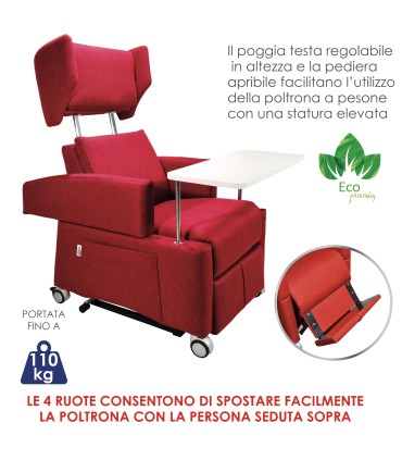 Poltrona Sanity Evolution Dream 44 Rosso