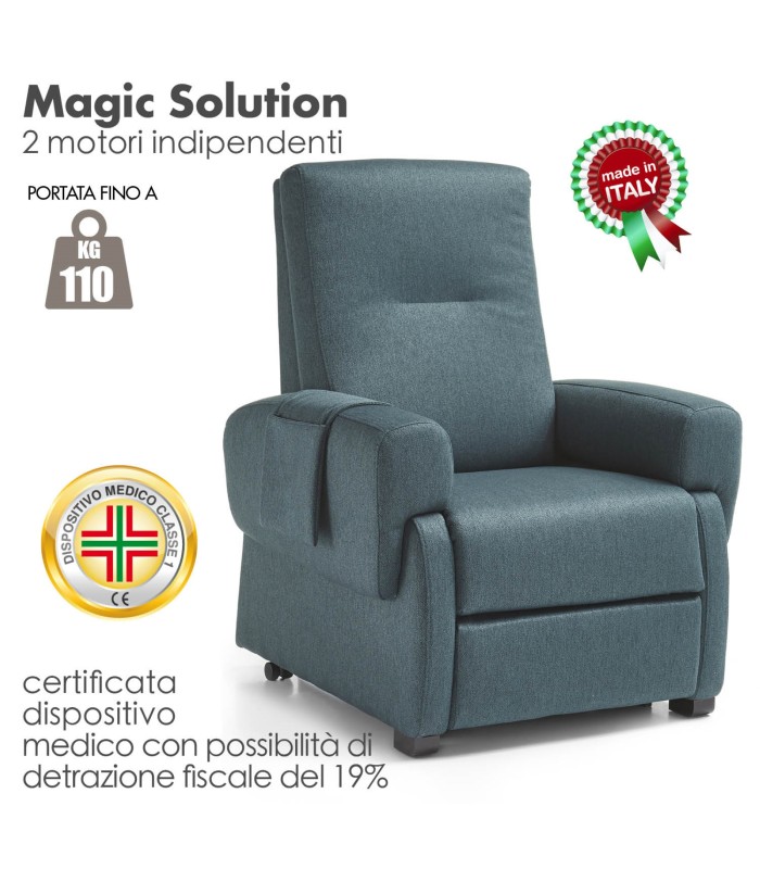 Poltrona Magic Solution Reclinabile Relax Dream 40 Verde XFEED