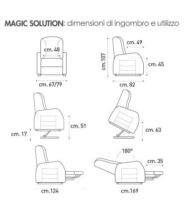 Poltrona Magic Solution Reclinabile Relax