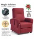Poltrona Magic Solution Reclinabile Relax Ritz 09 Rosso