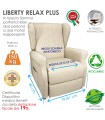 Poltrona Liberty Relax Plus Reclinabile Relax Fiamma 57 Beige