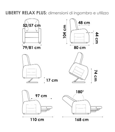 Poltrona Liberty Relax Plus Reclinabile Relax