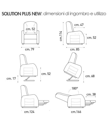 Poltrona Solution Plus New Reclinabile Relax