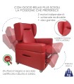 Poltrona Good Relax Plus Anziani Disabili Stella 17 Bordeaux