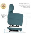 Poltrona Favignana Lux Dream 102 Grigio Chiaro