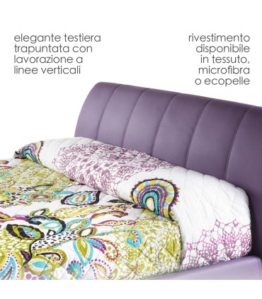 Letto Beautiful Line Imbottito Sconto