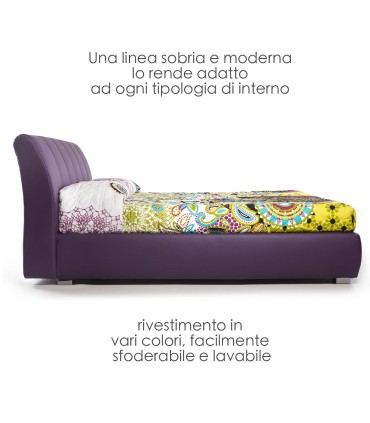 Letto Beautiful Line Imbottito Sconto