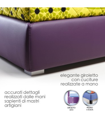 Letto Beautiful Line Imbottito Sconto