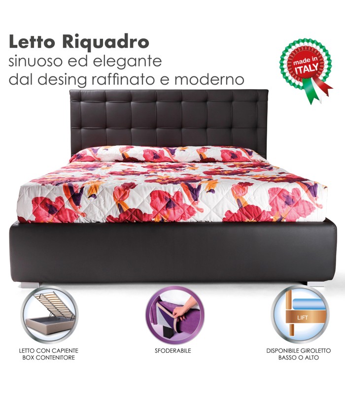 Letto Riquadro Imbottito Capitonne XFEED