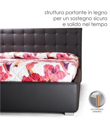 Letto Riquadro Imbottito Capitonné