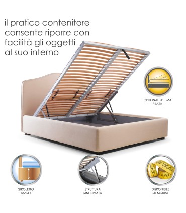 Letto Raffinato Contenitore prezzo fabbrica