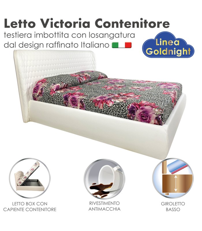 Letto Victoria New Contenitore Matrimoniale