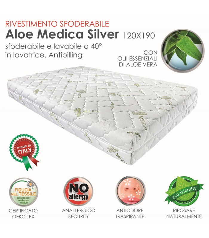 Rivestimento Aloe Medica Silver Piazza e Mezza XFEED