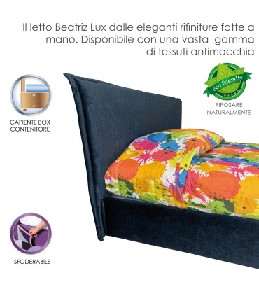 Letto Beatriz Lux Contenitore Piazza e Mezza