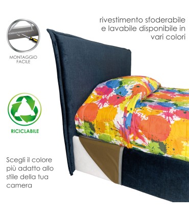 Letto Beatriz Lux Contenitore Piazza e Mezza