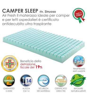 Materasso Camper H.14 Piazza e Mezza