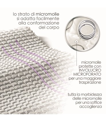 Adattabile Memory 3800 Molle Insacchettate Matrimoniale