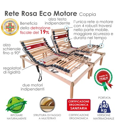 Rete Rosa Eco Elettrica Matrimoniale Offerta