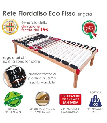 Rete Fiordaliso ECO Doghe in Legno Singola