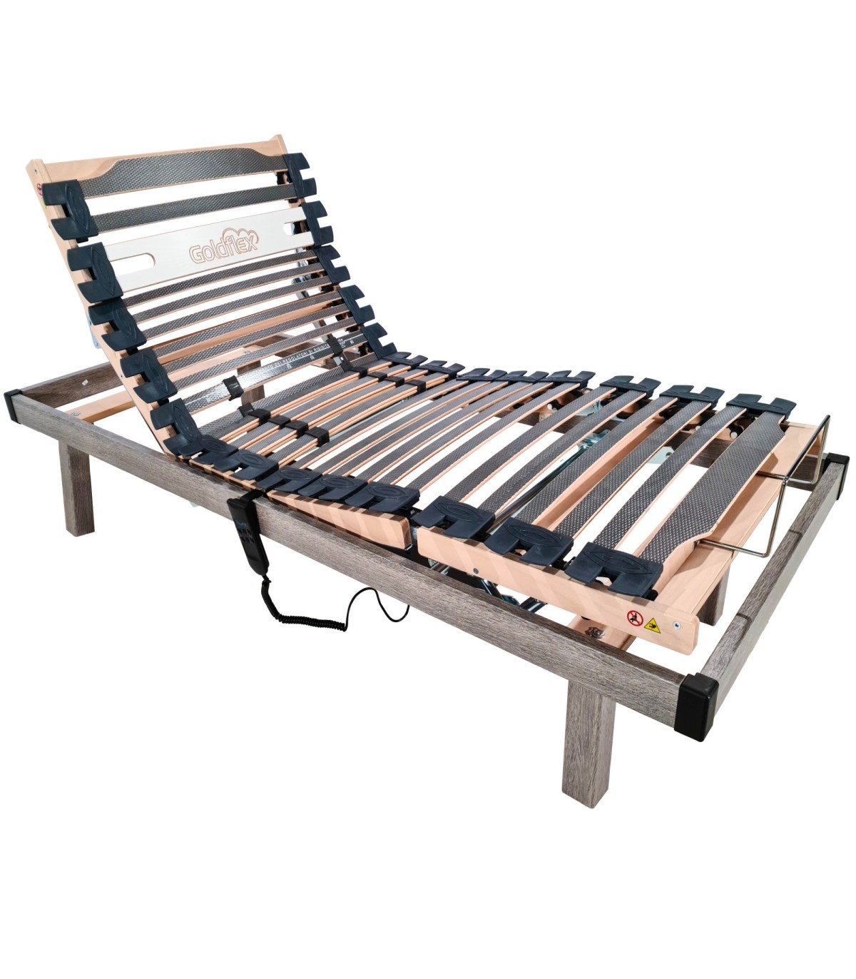Abeil Rete A Doghe Per Letto Matrimoniale – 140x190 Cm, Kit Da Montare Con 36 Doghe In Legno E Piedini In Plastica, Altezza 20 Cm - 4