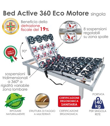Rete Bed Active 360 ECO  Doghe Motore Singola