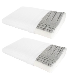 Coppia Cuscini Fresh Silver Orto XFEED