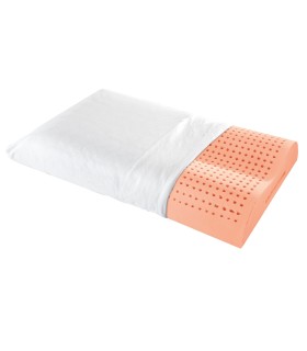 HERZtal Cuscino Memory Foam Oxycore 40x80 Cm – Ipoallergenico, Lavabile E Regolabile