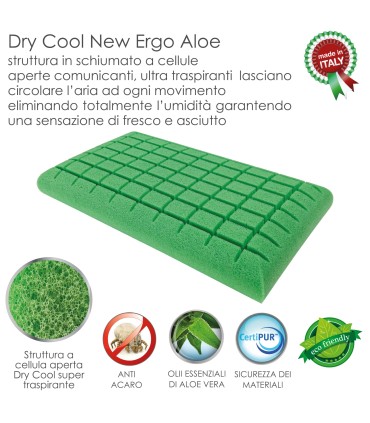 Cuscino Dry Cool New Aloe Ergo