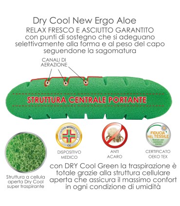 Cuscino Dry Cool New Aloe Ergo