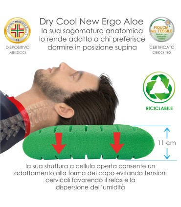 Cuscino Dry Cool New Aloe Ergo