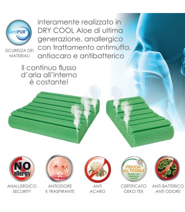 Cuscino Dry Cool New Aloe Orto