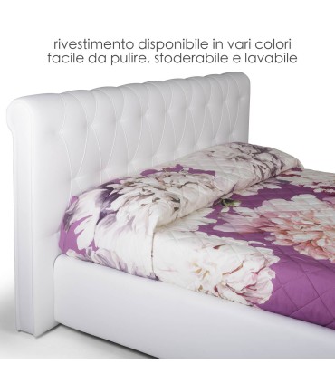 Letto Elegant Imbottito capitonne'