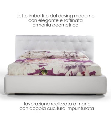 Letto Elegant Imbottito capitonne'