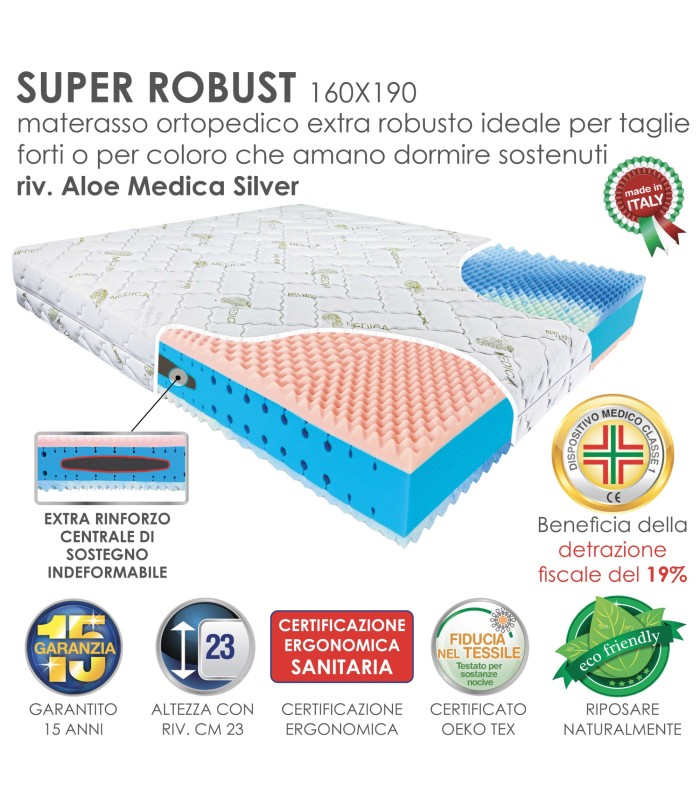 Materasso Super Robust Matrimoniale ALO XFEED